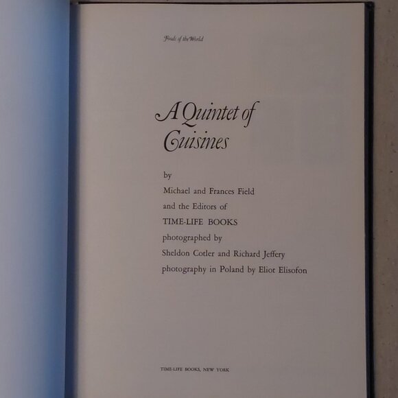 Vintage Time Life A Quintet of Cuisines cook book - Picture 2 of 2